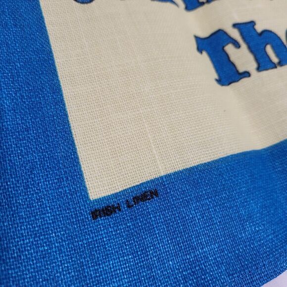 NEW VINTAGE 80s tea towel Irish linen funny golf saying decoration - Picture 2 of 6
